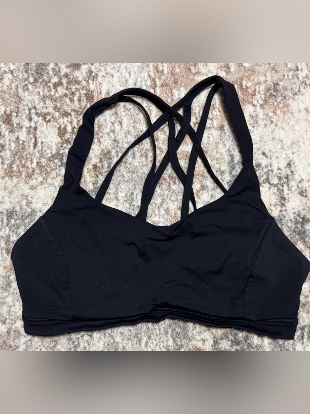lululemon athletica Black Strappy Sports Bra
